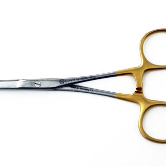 Olsen-Hegar Tungsten Carbide Smooth Needle Holders w/Scissor and square block 5-1/2" • 14cm