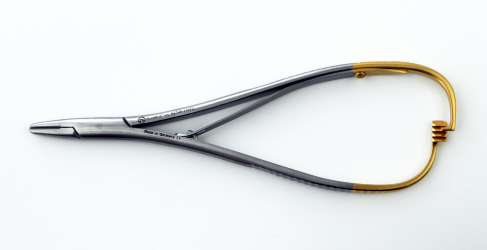 Mathieu Smooth Jaw Satin Finish Tungsten Carbide Needle Holders With O/S Ratchet - Image 3