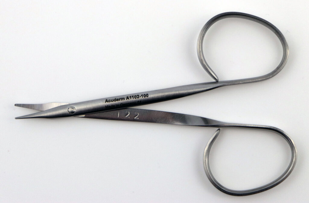 Ribbon Stevens Satin Finish Scissors - Acuderm