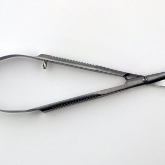 Williamson Strabismus Curved Blunt Flat Spring Type Scissors 4-3/4’’ • 12cm