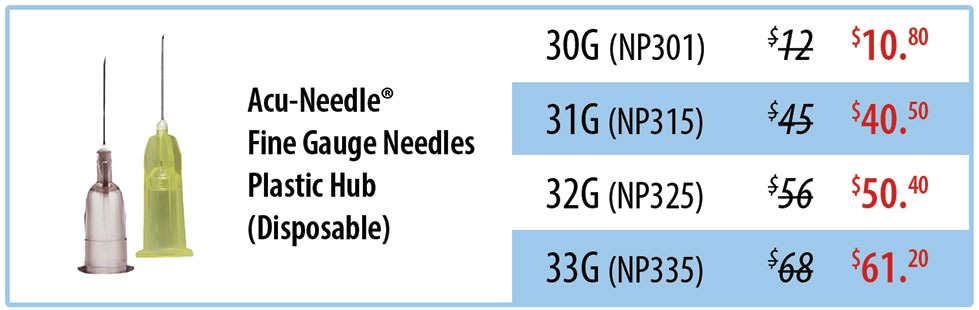 Fine-Gauge Needles